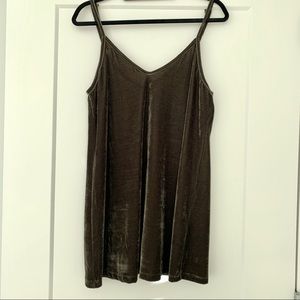 LF Green Velvet Dress